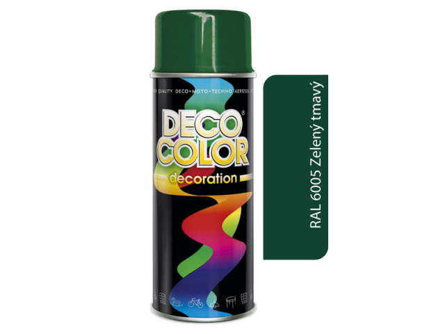 DECO COLOR sprej RAL 6005 zelený tmavý 400 ml